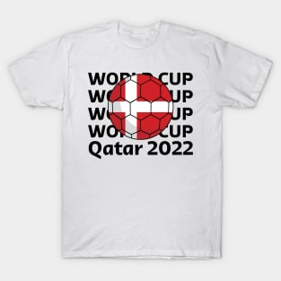 World Cup Qatar 2022  - Team Denmark T-Shirt